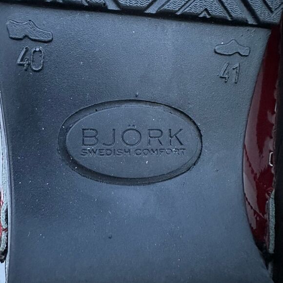 BJORK PROFESSIONAL PLUS Women's Patent Leather Clogs Size 40 USA 9 - Picture 7 of 8